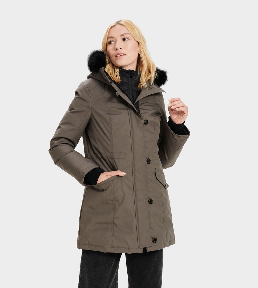 Ugg Parka Canada - Ugg Women's Adirondack Dark Grey